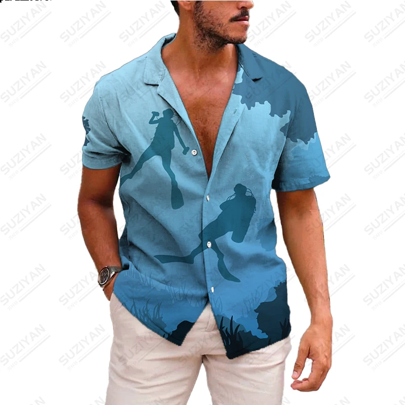 2023 Summer New Men's Fashion Casual 3D Printing Breathable Loose Short Sleeve Shirt Button Plus Size Shirt Men's Hawaiian Top
2023 Summer New Men's Fashion Casual 3D Printing Breathable Loose Short Sleeve Shirt Button Plus Size Shirt Men's Hawaiian Top