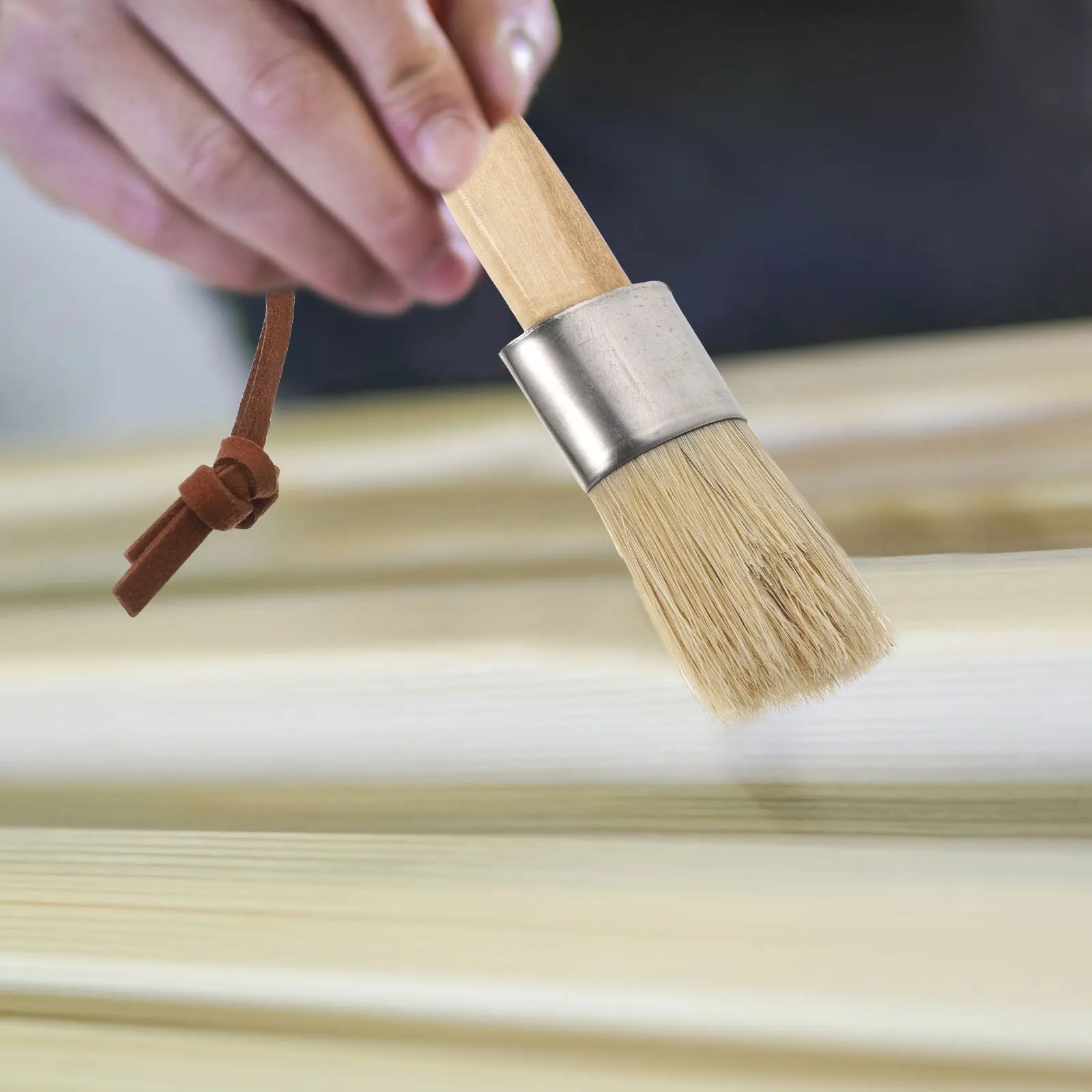 2 Pcs Round Head Painting Brush Acrylic Bristles Daily Art Stencil Brushes Portable Wax Paint Supply Multi Function Wood H 
2 Pcs Round Head Painting Brush Acrylic Bristles Daily Art Stencil Brushes Portable Wax Paint Supply Multi Function Wood H