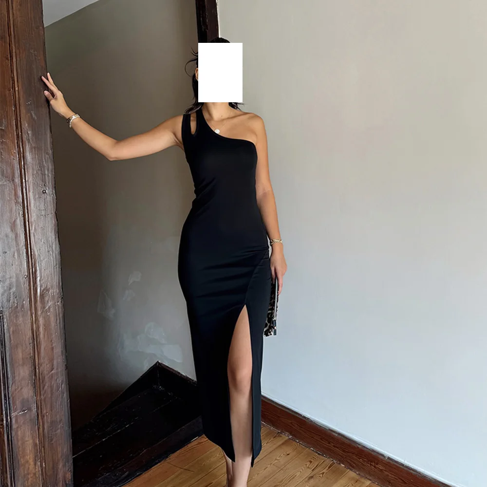 Customized Temperament Jersey Straight One Shoulder Evening Dress Sleeveless Special Occasion Gowns Photo Color High Quality
Customized Temperament Jersey Straight One Shoulder Evening Dress Sleeveless Special Occasion Gowns Photo Color High Quality