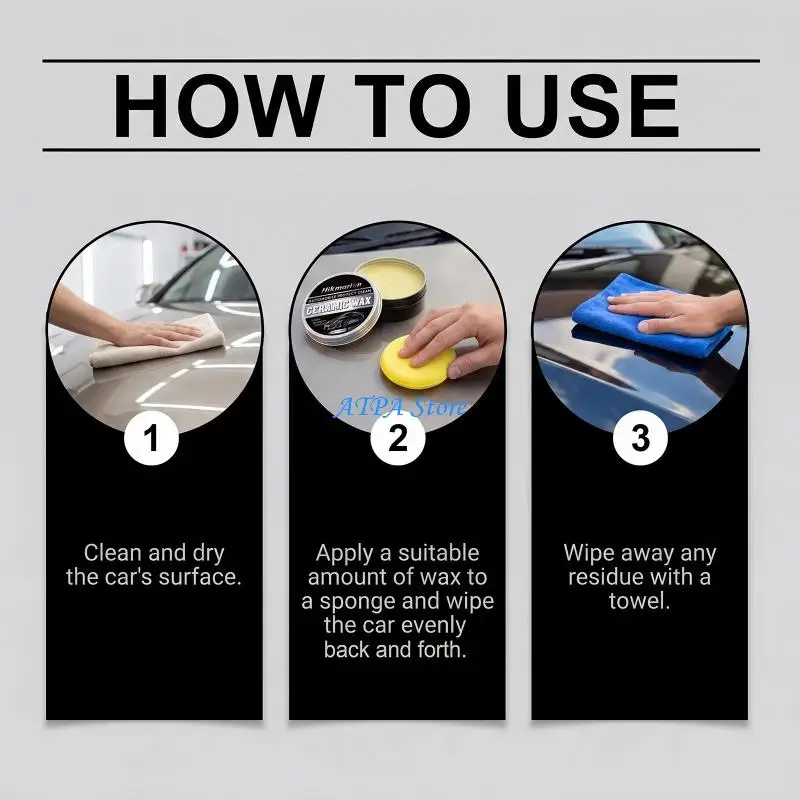 U13C Hand Apply Paint Care 50 g with Ceramic Care Jar, Sponge and Cloth for Vehicle Finish Detailing, Exterior Care and Polish
U13C Hand Apply Paint Care 50 g with Ceramic Care Jar, Sponge and Cloth for Vehicle Finish Detailing, Exterior Care and Polish
