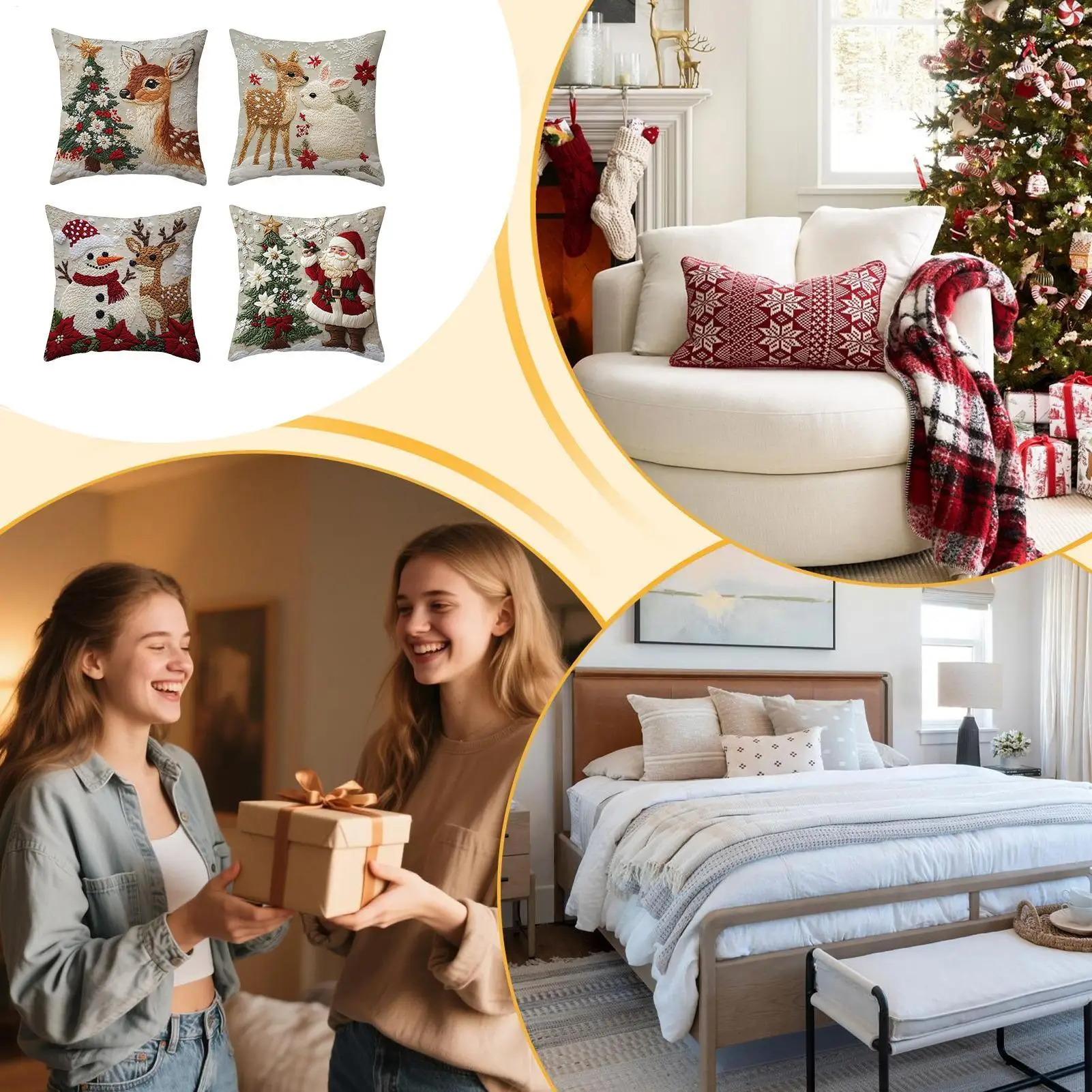 Christmas Pillowcase Home Decoration Pillowcase Reindeer Pillow Cases For Holiday For Living Room Bedroom Chair Den Kid Room
Christmas Pillowcase Home Decoration Pillowcase Reindeer Pillow Cases For Holiday For Living Room Bedroom Chair Den Kid Room