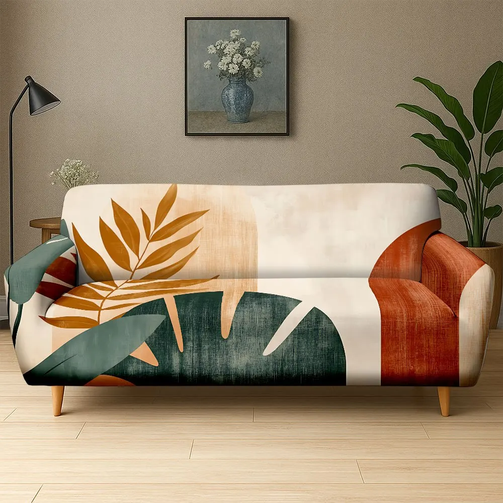 1pc Abstract Boho Tropical Leaf Pattern Print Stretch Sofa Cover, Removable Washable Furniture Protector for Living Room
1pc Abstract Boho Tropical Leaf Pattern Print Stretch Sofa Cover, Removable Washable Furniture Protector for Living Room