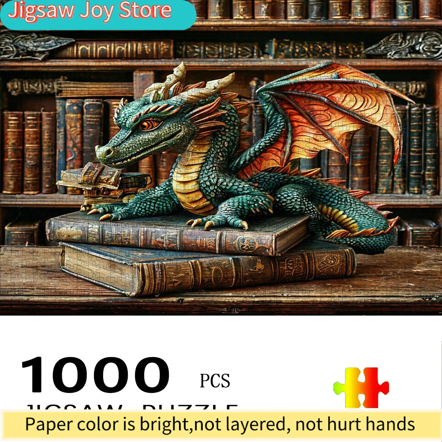 Dragon & Ancient Books Puzzle, High-Difficulty Brain Challenge for and Families, Large & Teen Brain Teaser, Holiday Gift Idea
Dragon & Ancient Books Puzzle, High-Difficulty Brain Challenge for and Families, Large & Teen Brain Teaser, Holiday Gift Idea