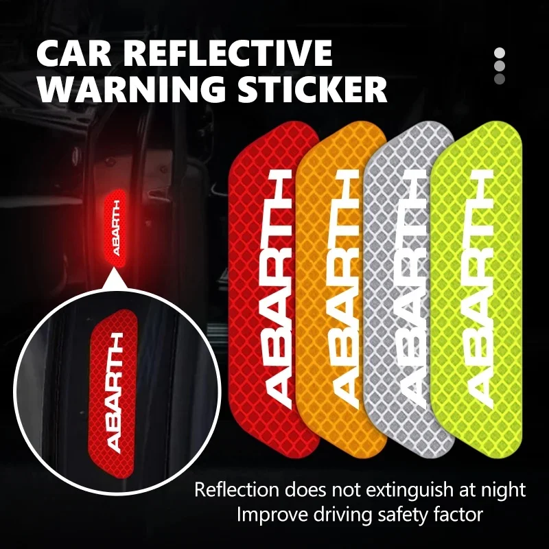 4Pcs Car Door Reflective Warning Sticker for Fiat Abarth 500 595 695 124, Night Safety Reflective Strip Auto Exterior Accessory
4Pcs Car Door Reflective Warning Sticker for Fiat Abarth 500 595 695 124, Night Safety Reflective Strip Auto Exterior Accessory