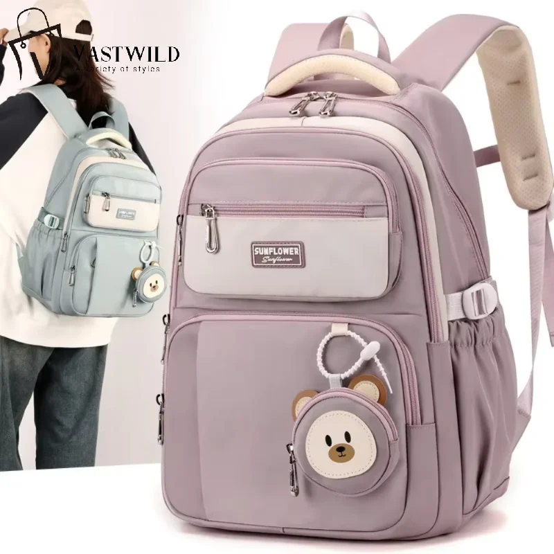 Large Capacity School Backpack For Women and Boys Lightweight Daypack College Book Bag Casual Schoolbag with Plush Pendant
Large Capacity School Backpack For Women and Boys Lightweight Daypack College Book Bag Casual Schoolbag with Plush Pendant