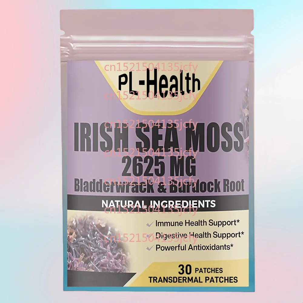 30 Patches Irish Seamoss Transdermal Patches with Organic Bladderwrack & Burdock Root for Digestive & Immune Support
30 Patches Irish Seamoss Transdermal Patches with Organic Bladderwrack & Burdock Root for Digestive & Immune Support
