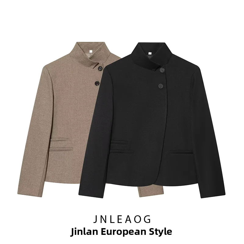 JNLEAOG Fashionable High Collar Women's Suit Jacket Versatile Stylish Summer New Arrival Polyester Fabric Ladies' Premium
JNLEAOG Fashionable High Collar Women's Suit Jacket Versatile Stylish Summer New Arrival Polyester Fabric Ladies' Premium
