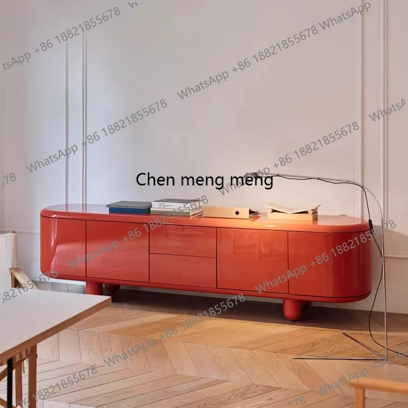 New French style, painted tea cabinet decoration, Nordic side, simple TV cabinet
New French style, painted tea cabinet decoration, Nordic side, simple TV cabinet