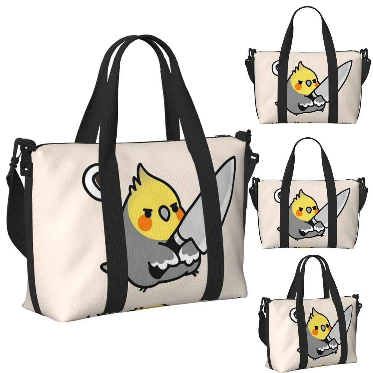 Custom Chubby Cockatiel Knife Beach Travel Bag Large Capacity Tote Bags for Gym Yoga Women Shopping Duffle Shoulder Bag
Custom Chubby Cockatiel Knife Beach Travel Bag Large Capacity Tote Bags for Gym Yoga Women Shopping Duffle Shoulder Bag