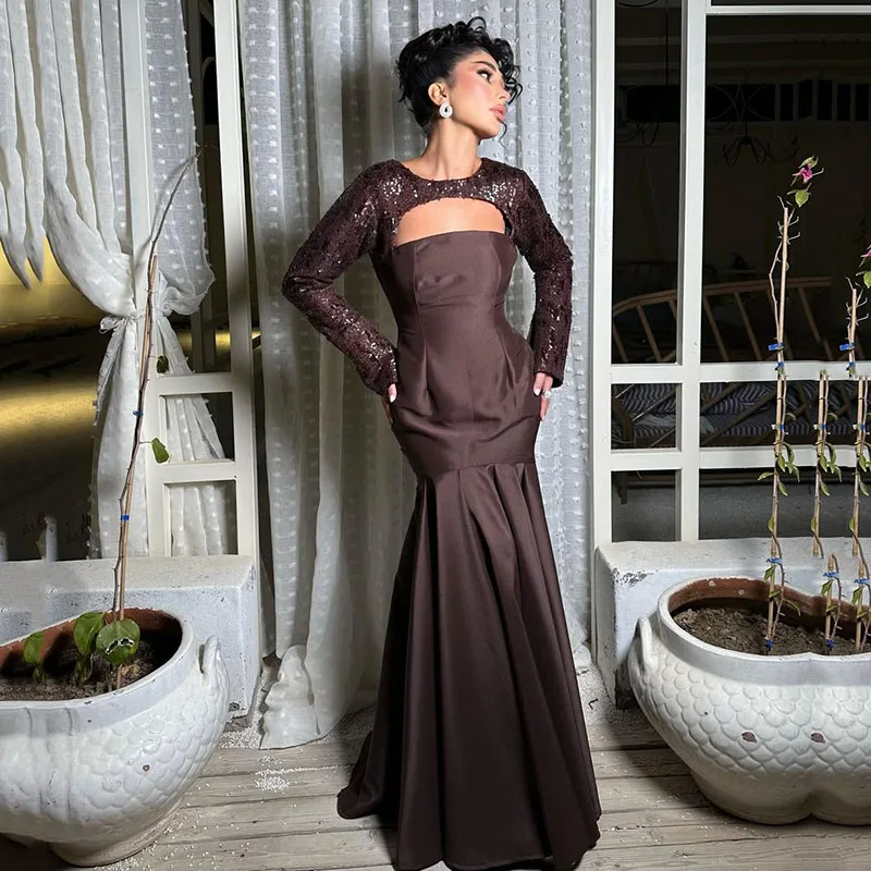 Thinyfull 2025 Mermaid Prom Evening Dresses Long Sleeve Sequines Satin Party Dress Formal Night Cocktail Prom Gowns Customized
Thinyfull 2025 Mermaid Prom Evening Dresses Long Sleeve Sequines Satin Party Dress Formal Night Cocktail Prom Gowns Customized