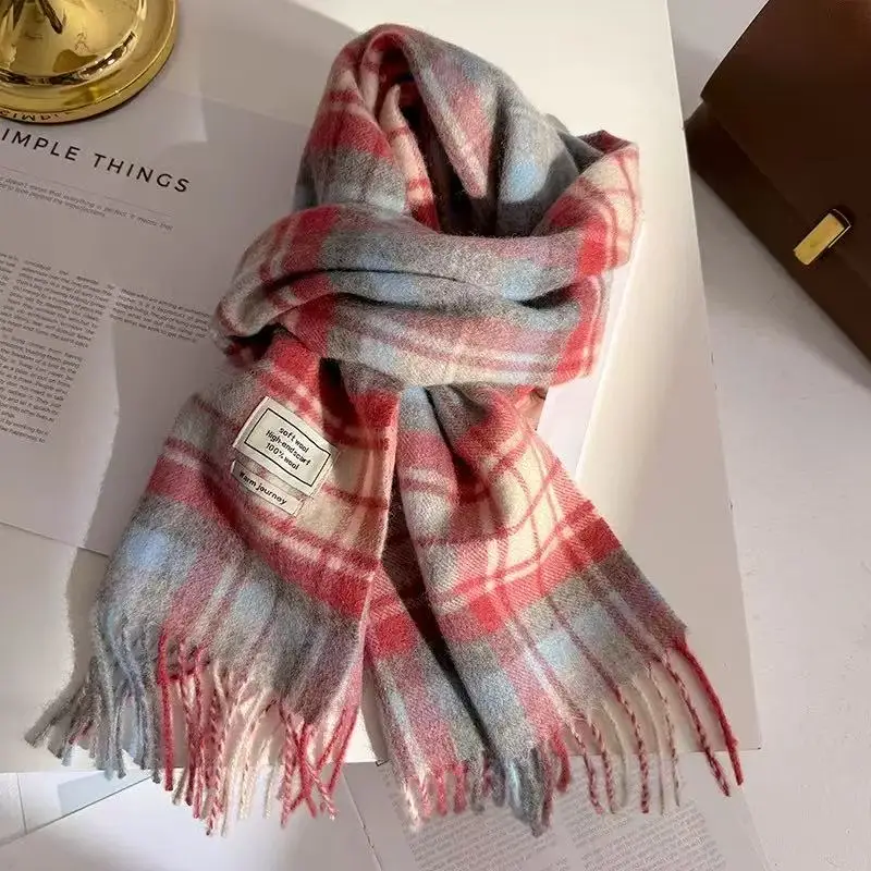 100% Pure Wool Women's Plaid Scarf 2026 Men Winter Neck Warmer England Style Soft Warm Checkered Neck Scarf Accessories
100% Pure Wool Women's Plaid Scarf 2026 Men Winter Neck Warmer England Style Soft Warm Checkered Neck Scarf Accessories