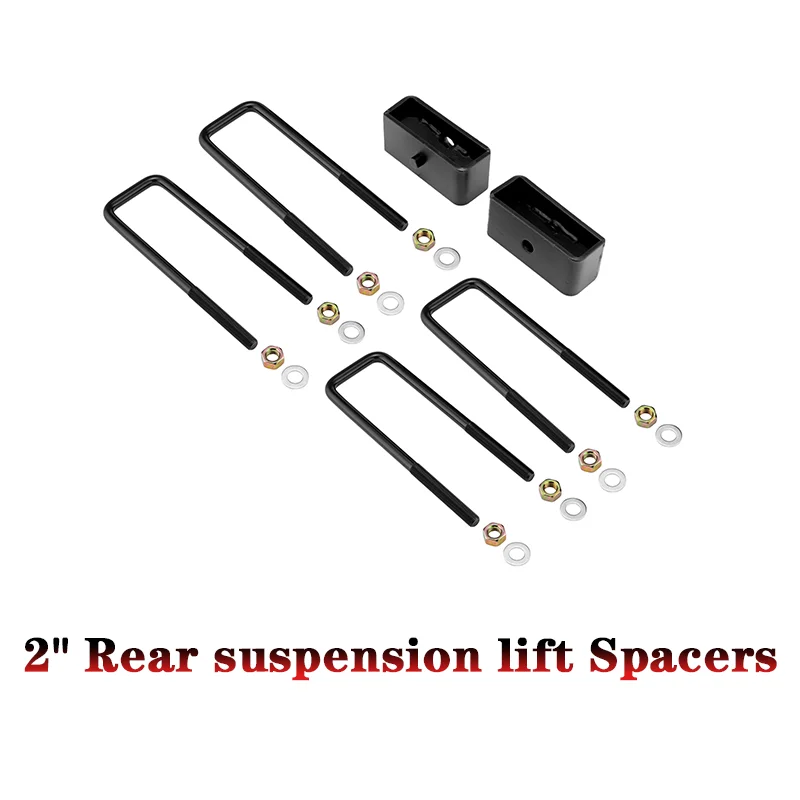 Car 2" Rear Suspension Lift Spacers Durable Steel For Chevrolet Silverado 1500 2WD/4WD &GMC Sierra Rear Blocks Leveling Lift Kit
Car 2" Rear Suspension Lift Spacers Durable Steel For Chevrolet Silverado 1500 2WD/4WD &GMC Sierra Rear Blocks Leveling Lift Kit