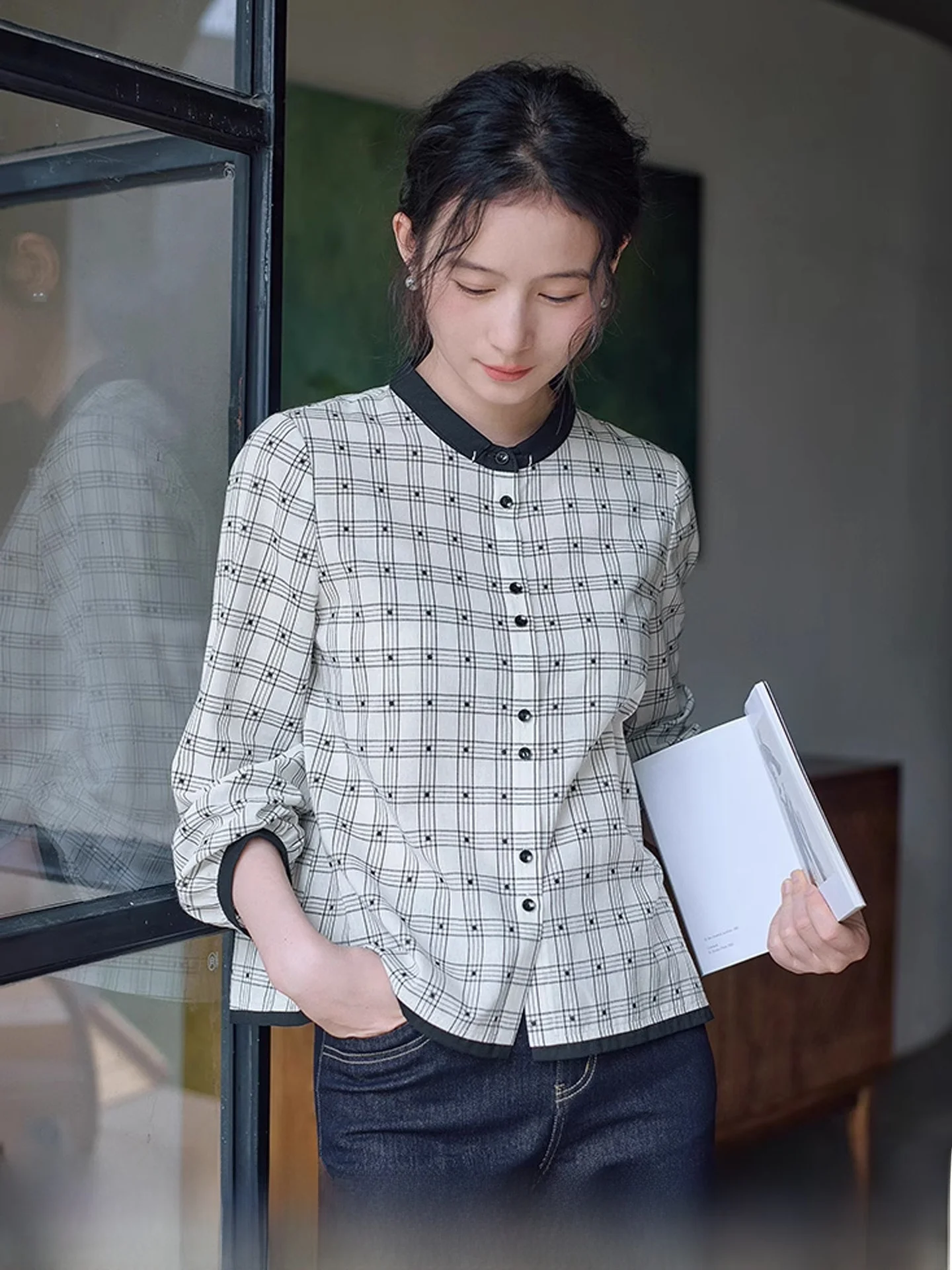 Red Tead Pure Cotton Plaid irt Women's Long Sve Loose Spring New Sle Casual Autumn Top Comfortable Breathable Commut...
Red Tead Pure Cotton Plaid irt Women's Long Sve Loose Spring New Sle Casual Autumn Top Comfortable Breathable Commut...