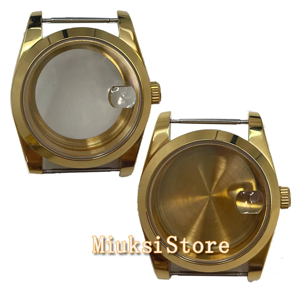 36mm/40mm gold case sapphire glass fit NH35 NH36 ETA2836 Miyota 8205 8215 821A Mingzhu DG2813 3804 movement
36mm/40mm gold case sapphire glass fit NH35 NH36 ETA2836 Miyota 8205 8215 821A Mingzhu DG2813 3804 movement
