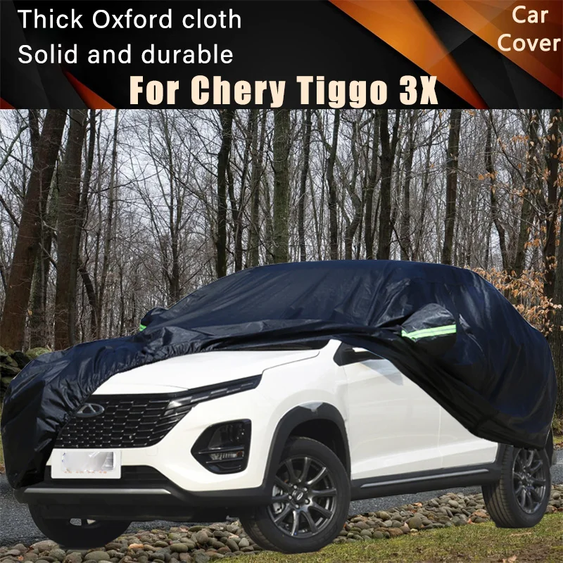 Для Chery Tiggo 3X автомобильные полные внешние чехлы уличные водонепроницаемые пылезащитные солнцезащитные дождевые снежные защитные внешние автомобильные аксессуары 
Для Chery Tiggo 3X автомобильные полные внешние чехлы уличные водонепроницаемые пылезащитные солнцезащитные дождевые снежные защитные внешние автомобильные аксессуары