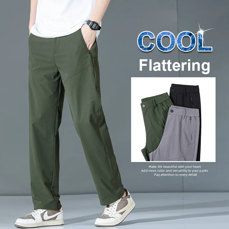 Men's Nylon Outdoor Thin Slim Straight Cargo Pants Summer Autumn Wrinkle Resistant Breathable Casual Trousers Plus Size 38
Men's Nylon Outdoor Thin Slim Straight Cargo Pants Summer Autumn Wrinkle Resistant Breathable Casual Trousers Plus Size 38