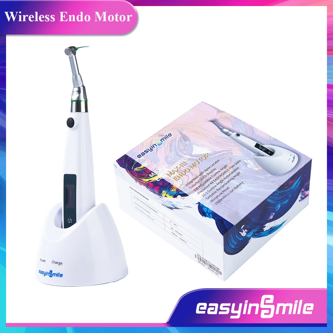 EASYINSMILE 16:1 стоматологический беспроводной эндодододонтический ручной эндододододонтический эндодододонтический индонтический наконечник для лечения эндомотора
EASYINSMILE 16:1 стоматологический беспроводной эндодододонтический ручной эндододододонтический эндодододонтический индонтический наконечник для лечения эндомотора