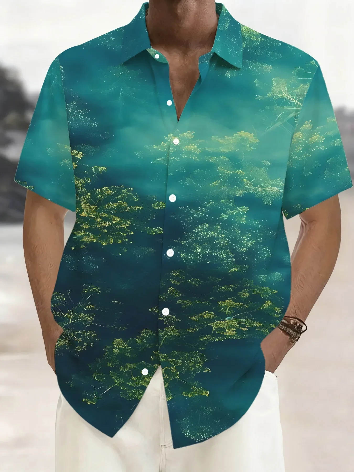 High Street Fashion Printed Hawaiian Shirt For Men Summer Man Short Sleeve Loose Fit Beach Wear Trendy Street Style Tops
High Street Fashion Printed Hawaiian Shirt For Men Summer Man Short Sleeve Loose Fit Beach Wear Trendy Street Style Tops