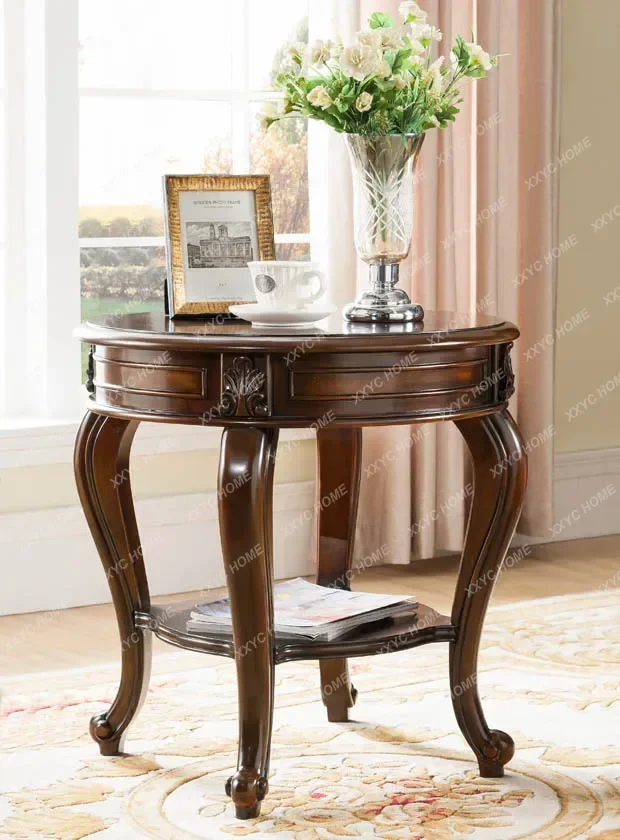 corner table, all solid wood , sofa, side table, round coffee table, retro dark small
corner table, all solid wood , sofa, side table, round coffee table, retro dark small