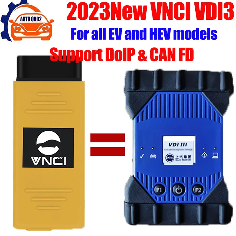 2023 VNCI VDI3 Compatibel with SAIC Group ,Support doip and CANFD Communicate and EV ,HEV Models ECU Proframming Tool
2023 VNCI VDI3 Compatibel with SAIC Group ,Support doip and CANFD Communicate and EV ,HEV Models ECU Proframming Tool