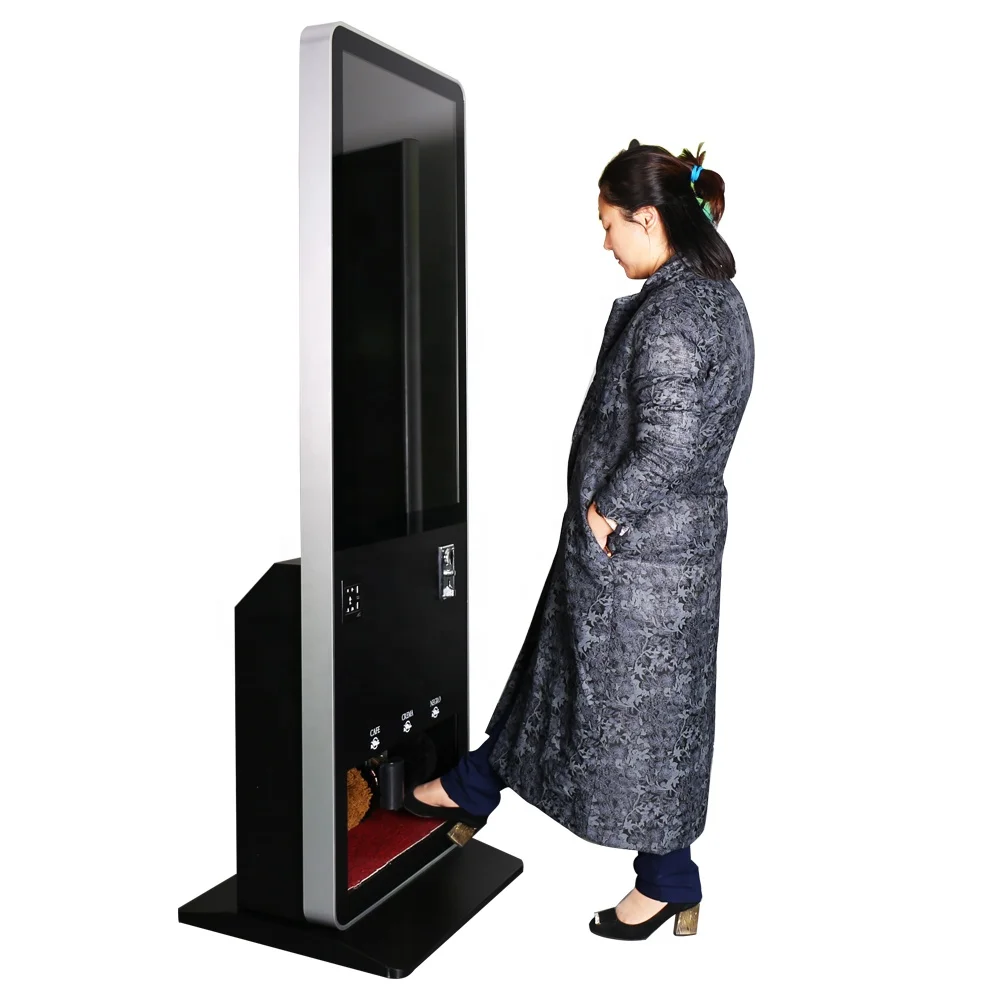 55 Inch Free Standing Shoe Polish Kiosk With Phone Charger, Commercial LCD Display Advertising Player for Digital Signage
55 Inch Free Standing Shoe Polish Kiosk With Phone Charger, Commercial LCD Display Advertising Player for Digital Signage