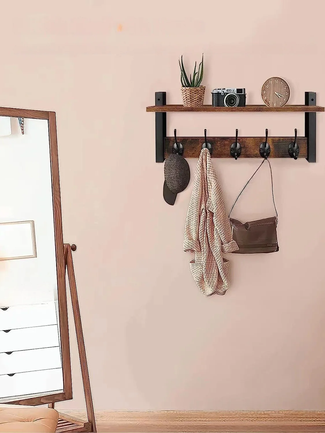 Premium Wooden Wall-Mounted Storage Ra Entrance l Key Holder Coat Storage Ra Batoom Organizer Simple Sle High Capa...
Premium Wooden Wall-Mounted Storage Ra Entrance l Key Holder Coat Storage Ra Batoom Organizer Simple Sle High Capa...