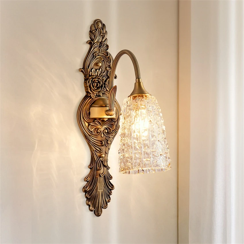 American vintage brass wall lamps in bedroom bedside wall lamps luxury living rooms French sconces light lighting fixtures
American vintage brass wall lamps in bedroom bedside wall lamps luxury living rooms French sconces light lighting fixtures