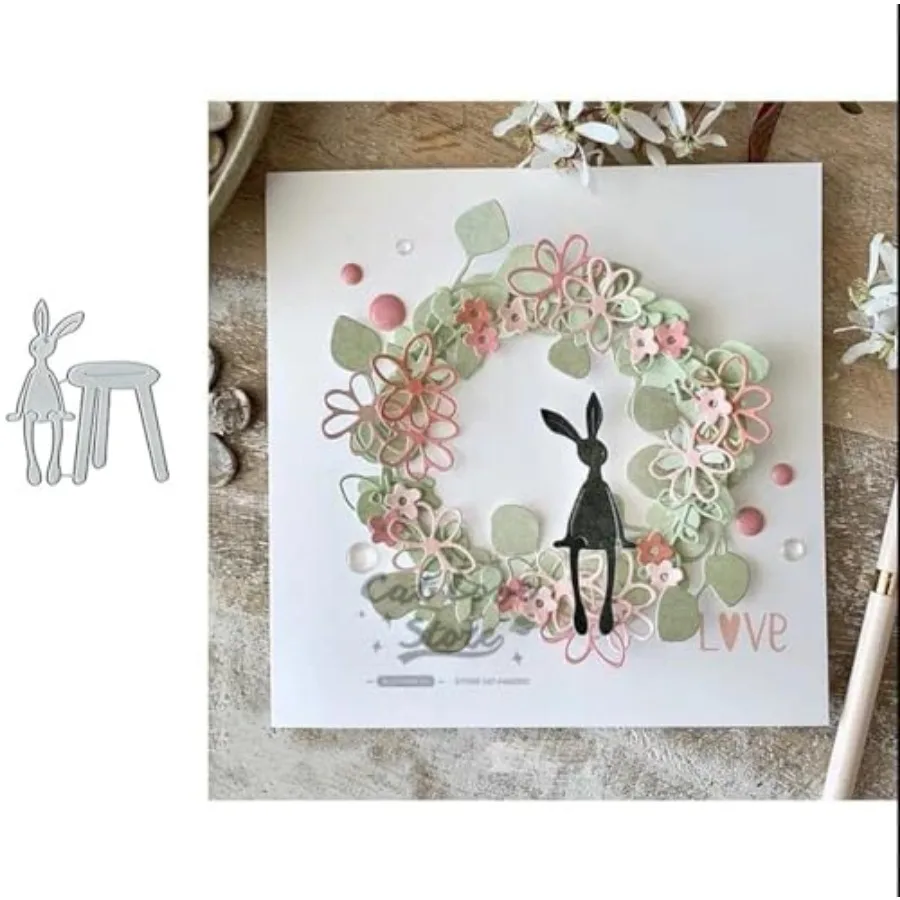 Easter Bunny Cutting Die Cuts, DIY Crafts Template Easter Bunny Scrapbook Cards Cutting Dies Cut Stencils for DIY Embossing Car
Easter Bunny Cutting Die Cuts, DIY Crafts Template Easter Bunny Scrapbook Cards Cutting Dies Cut Stencils for DIY Embossing Car