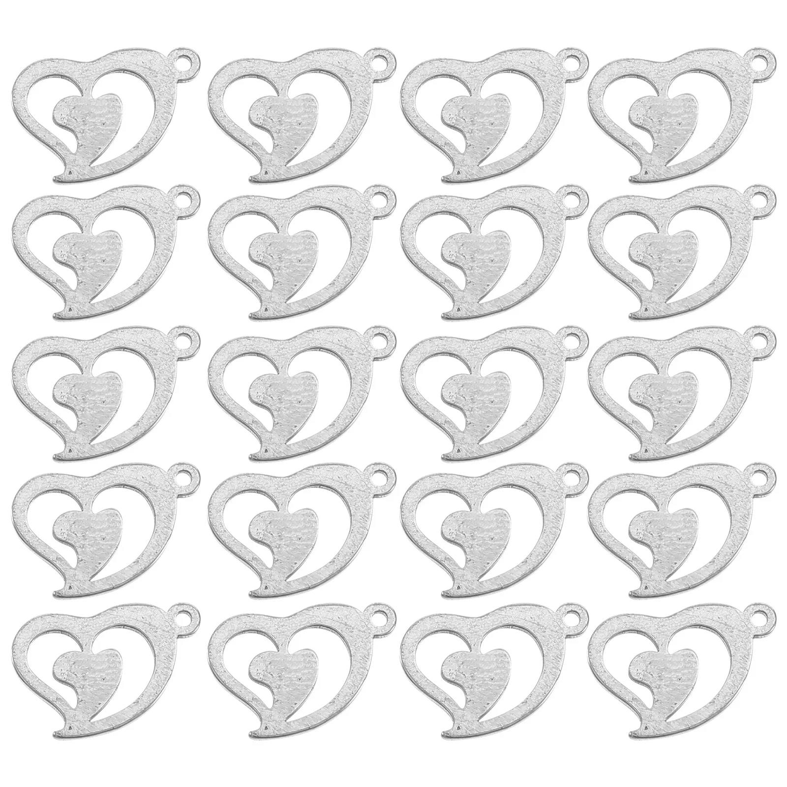20Pcs Metal Heart Pendant Charms for DIY Jewelry Making Craft Projects Necklace Bracelet Keychain Hanging Ornament Supplies
20Pcs Metal Heart Pendant Charms for DIY Jewelry Making Craft Projects Necklace Bracelet Keychain Hanging Ornament Supplies