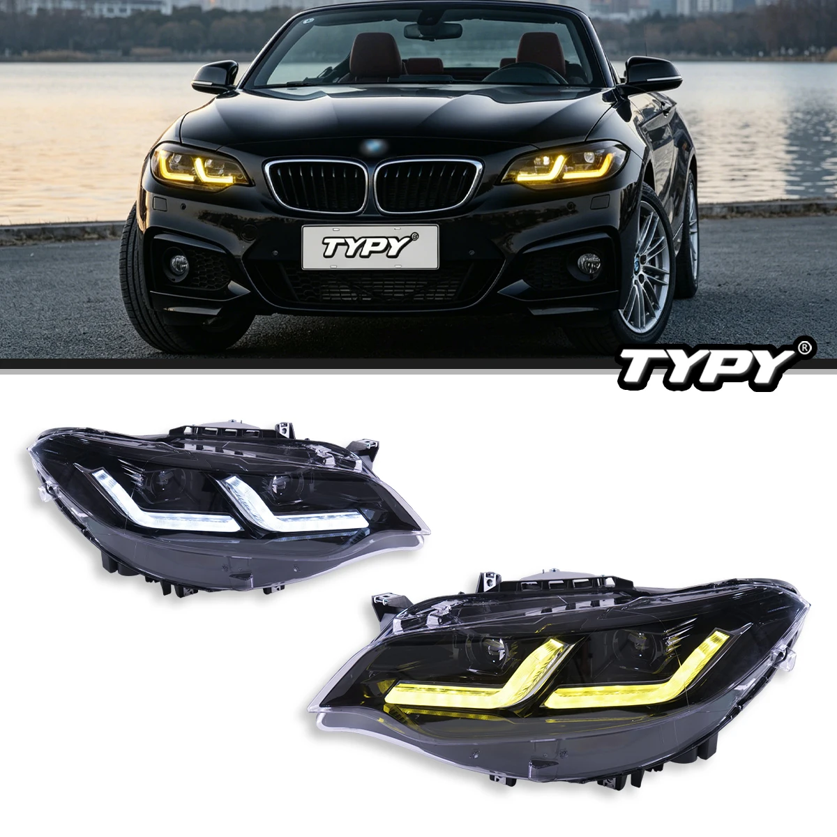 2014-2021 TYPY For BMW 2 Series F22 LED Fog Light DRL White Yellow Switchback Daytime Running Lights Plug & Play Auto Lamps
2014-2021 TYPY For BMW 2 Series F22 LED Fog Light DRL White Yellow Switchback Daytime Running Lights Plug & Play Auto Lamps