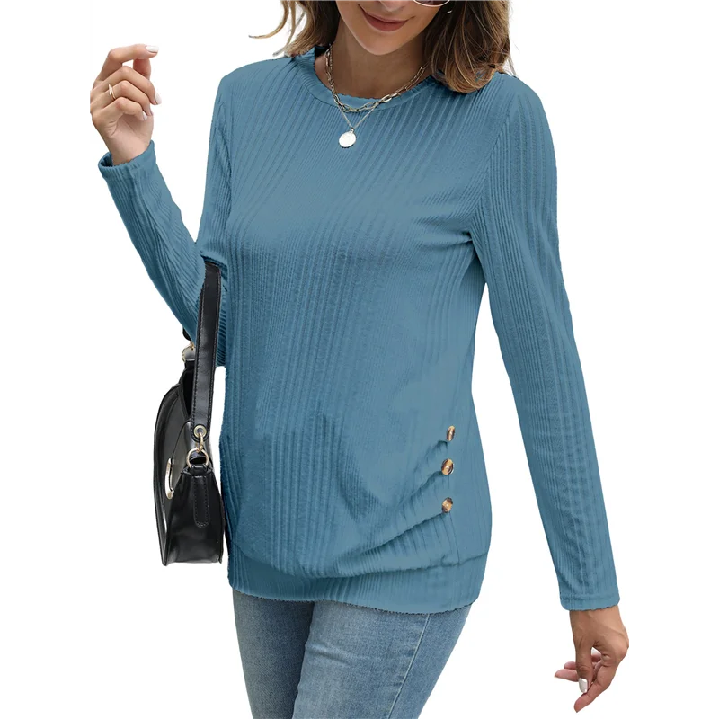 Long Sleeve Shirts For Women Tunic Tops For Women Loose Fit Dressy Crew Neck Pullover Basic Sweaters For Women
Long Sleeve Shirts For Women Tunic Tops For Women Loose Fit Dressy Crew Neck Pullover Basic Sweaters For Women