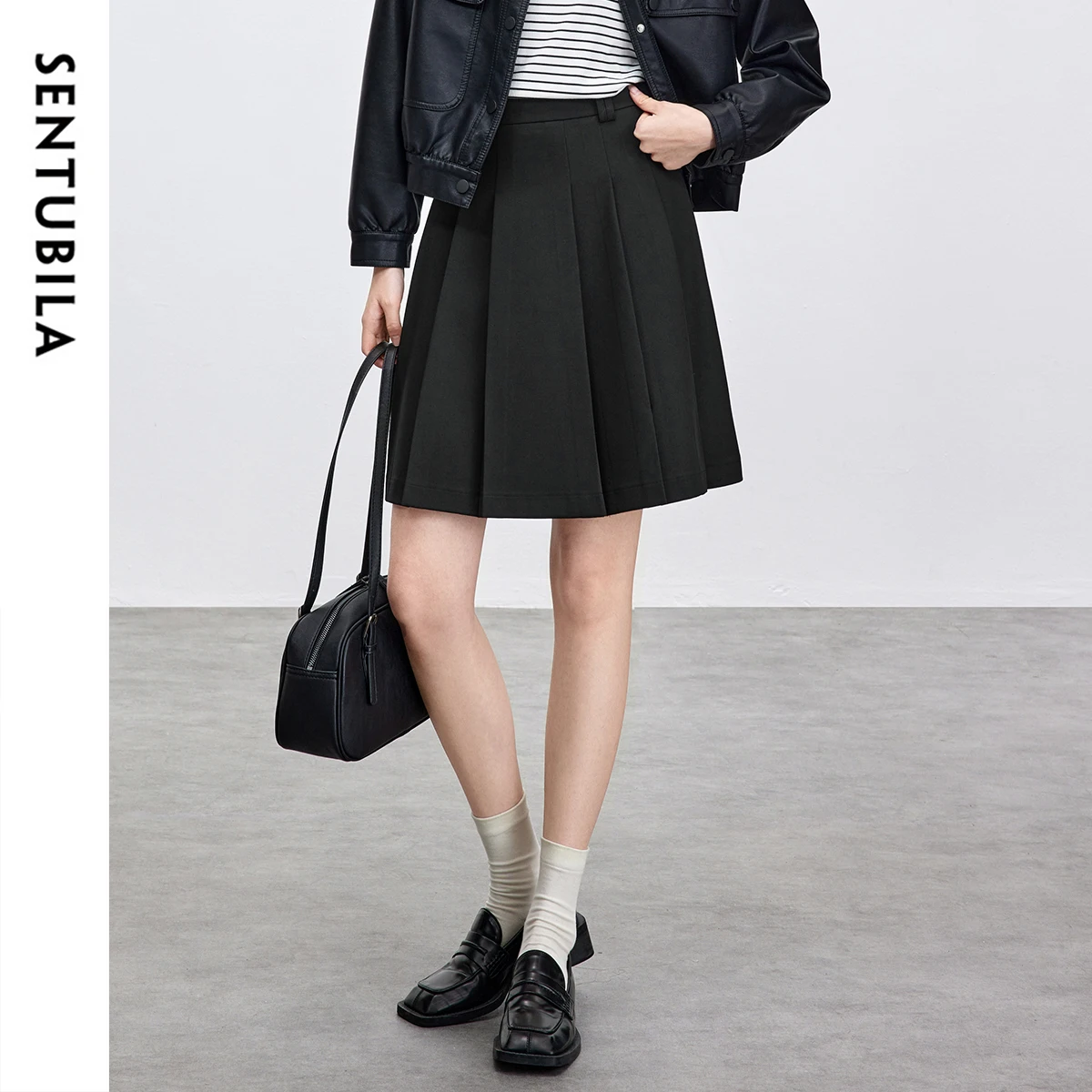 SENTUBILA Black Short Skirts For Women 2025 Preppy Style A-Line High-Waist Elegant Mini Skirts Casual Women Clothing 152Q59309
SENTUBILA Black Short Skirts For Women 2025 Preppy Style A-Line High-Waist Elegant Mini Skirts Casual Women Clothing 152Q59309