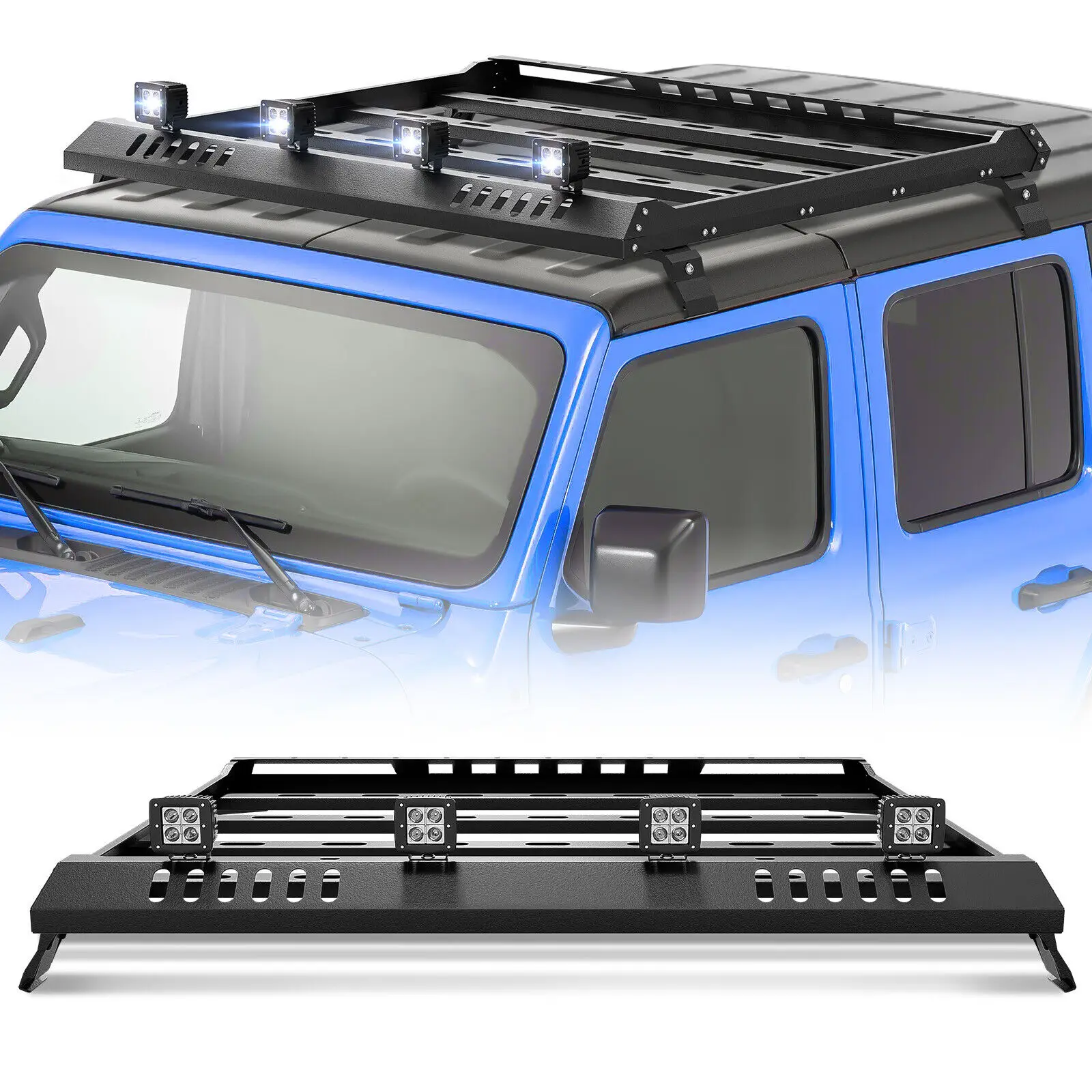 Roof Rack Cargo Basket Luggage Rooftop Storage Carrier for 2007-2025 Jeep Wrangler JK JL & 2020-2025 Gladiator JT 4Doors Hardtop
Roof Rack Cargo Basket Luggage Rooftop Storage Carrier for 2007-2025 Jeep Wrangler JK JL & 2020-2025 Gladiator JT 4Doors Hardtop