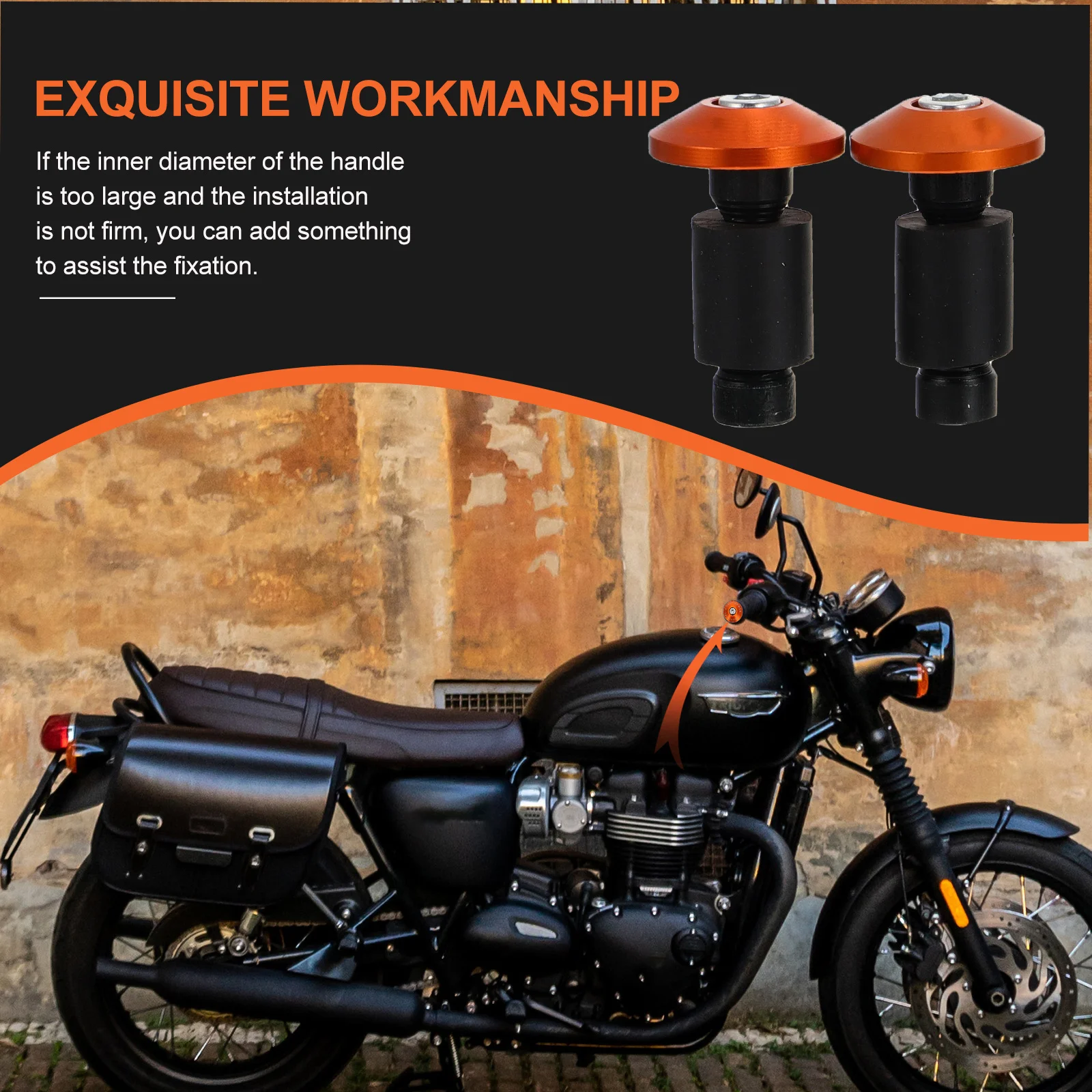 2Pcs Handlebar Plug Motorbike Aluminum Alloy Safety Balanced Grips Protective Caps Off-Road Motorcycle Accessory
2Pcs Handlebar Plug Motorbike Aluminum Alloy Safety Balanced Grips Protective Caps Off-Road Motorcycle Accessory