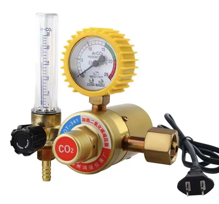 36/110/220V CO2 Pressure Regulator Carbon Dioxide Pressure Reducer Heated Pressure Gauge Meter Flowmeter for MIG/TIG Welding
36/110/220V CO2 Pressure Regulator Carbon Dioxide Pressure Reducer Heated Pressure Gauge Meter Flowmeter for MIG/TIG Welding