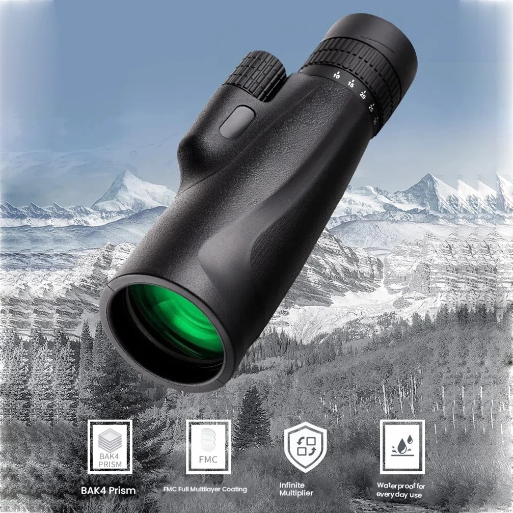 HD Monocular Stepless Zoom Field Glasses Large Aperture Telescope Low-light Night Vision Birdwatching Travel Hiking Cycling
HD Monocular Stepless Zoom Field Glasses Large Aperture Telescope Low-light Night Vision Birdwatching Travel Hiking Cycling