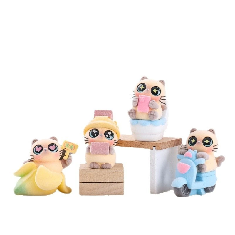 Siamese Cat Daily Hustle Life Blind Box Flocked Cute Pet Figurines Desktop Home Decorations With Hidden Figures For Collectors
Siamese Cat Daily Hustle Life Blind Box Flocked Cute Pet Figurines Desktop Home Decorations With Hidden Figures For Collectors