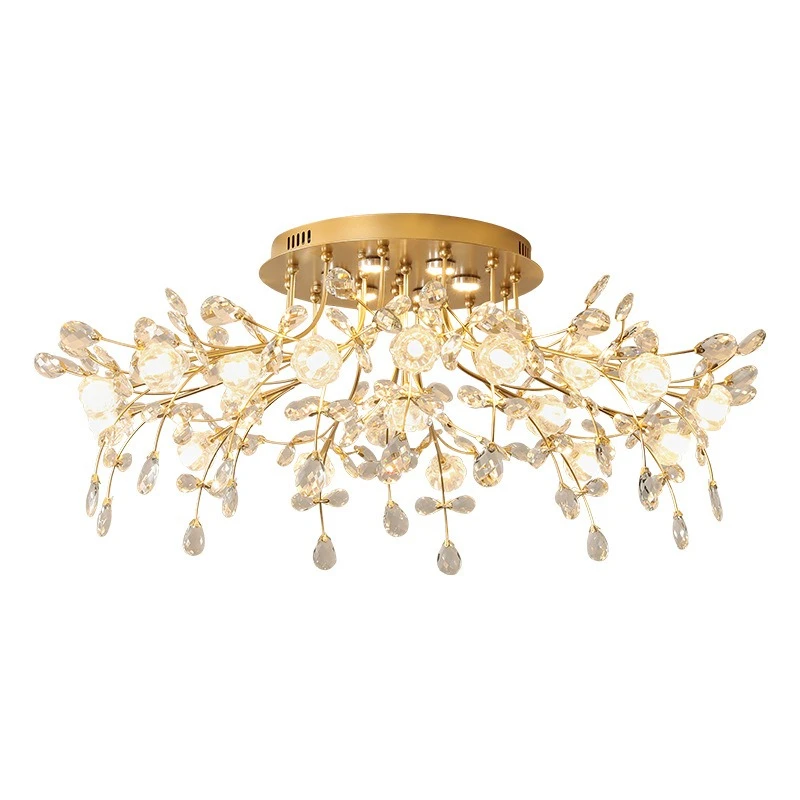 French light luxury living room ceiling light crystal high-end dining room
French light luxury living room ceiling light crystal high-end dining room