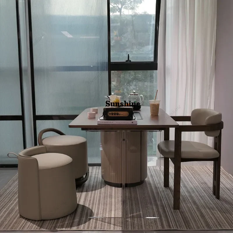 YNew Chinese tea table high-end balcony small household solid wood Kung Fu tea table
YNew Chinese tea table high-end balcony small household solid wood Kung Fu tea table