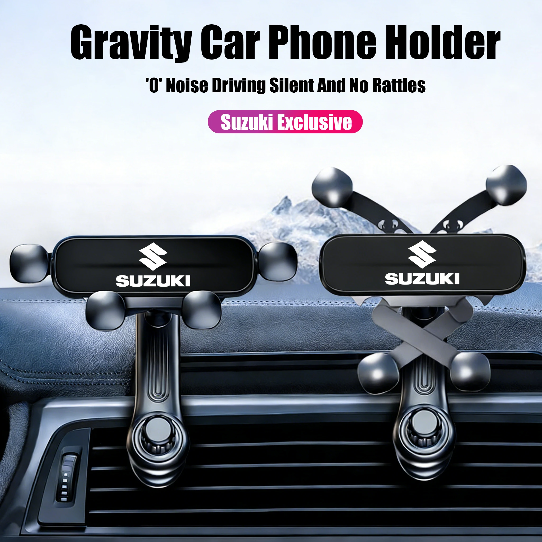 Gravity Car Air Vent Phone Mount 360 ° Rotating Extension For Suzuki Swift Samurai Vitara SX4 Jimny Alto Kaiser Ingnis DZire XL7
Gravity Car Air Vent Phone Mount 360 ° Rotating Extension For Suzuki Swift Samurai Vitara SX4 Jimny Alto Kaiser Ingnis DZire XL7