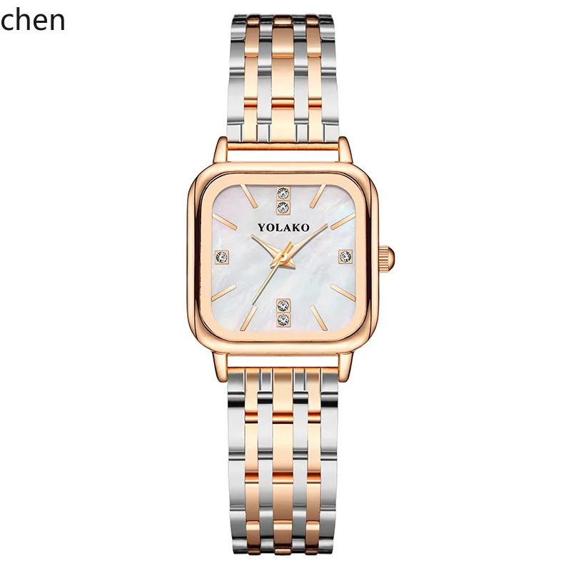 ZZ diamond-encrusted fashion new square women's watch women's watch stainless steel with quartz watch
ZZ diamond-encrusted fashion new square women's watch women's watch stainless steel with quartz watch