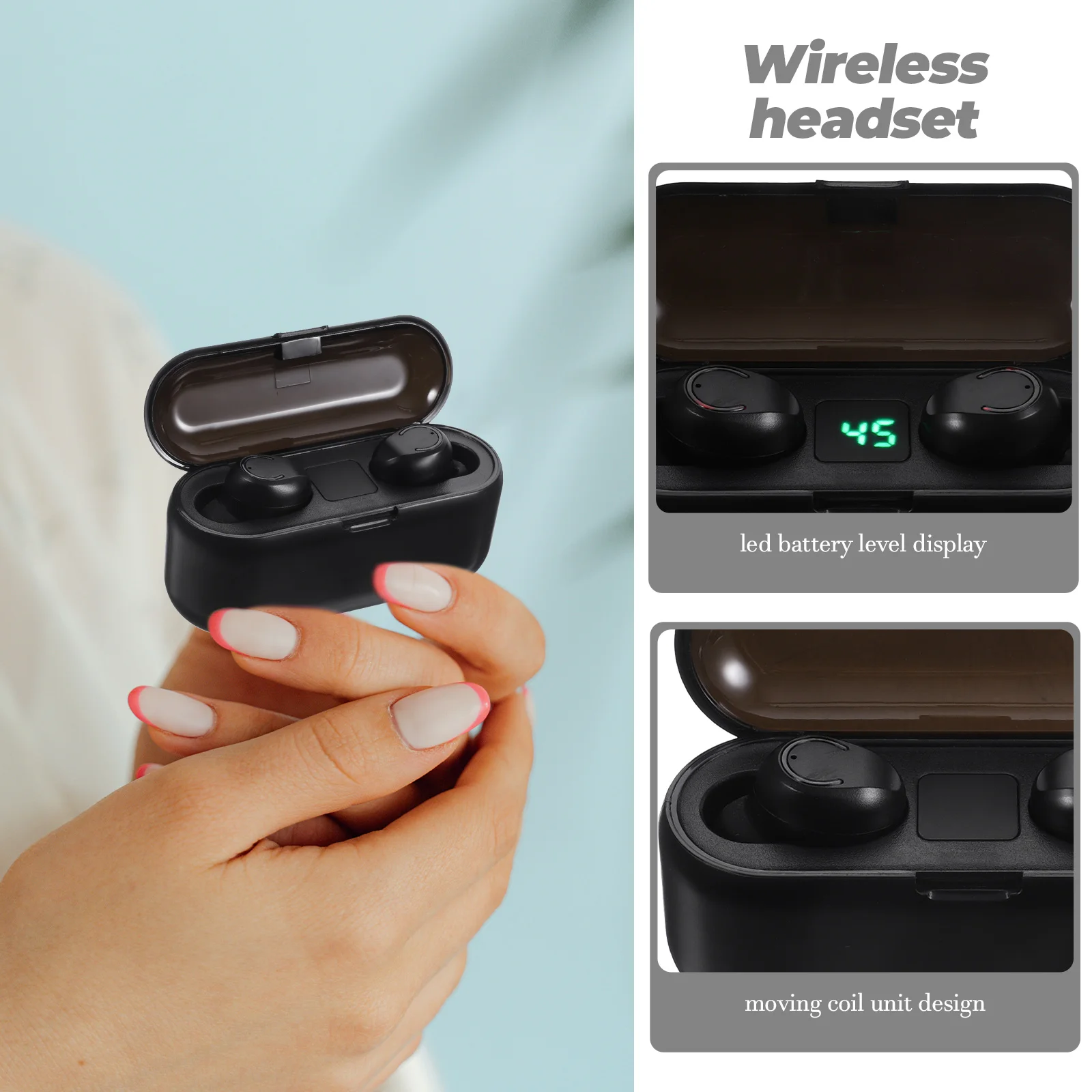 Headset LED Display Touch Control Ear Buds Noise Cancelling Wireless Earphones for Running IPX7 Waterproof Mic
Headset LED Display Touch Control Ear Buds Noise Cancelling Wireless Earphones for Running IPX7 Waterproof Mic