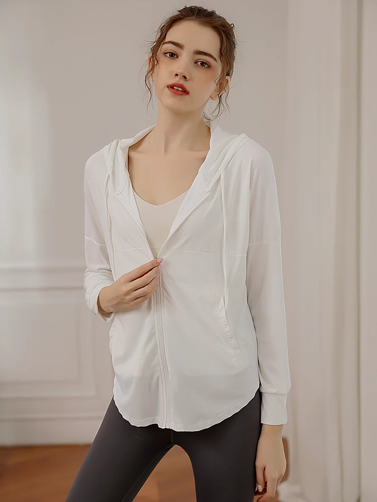 Trendy Sportswear Sun Protection Outerwear Women's Loose Qui Dry Zipper Cardigan Running Yoga Fitn Clothes Summer 2025
Trendy Sportswear Sun Protection Outerwear Women's Loose Qui Dry Zipper Cardigan Running Yoga Fitn Clothes Summer 2025