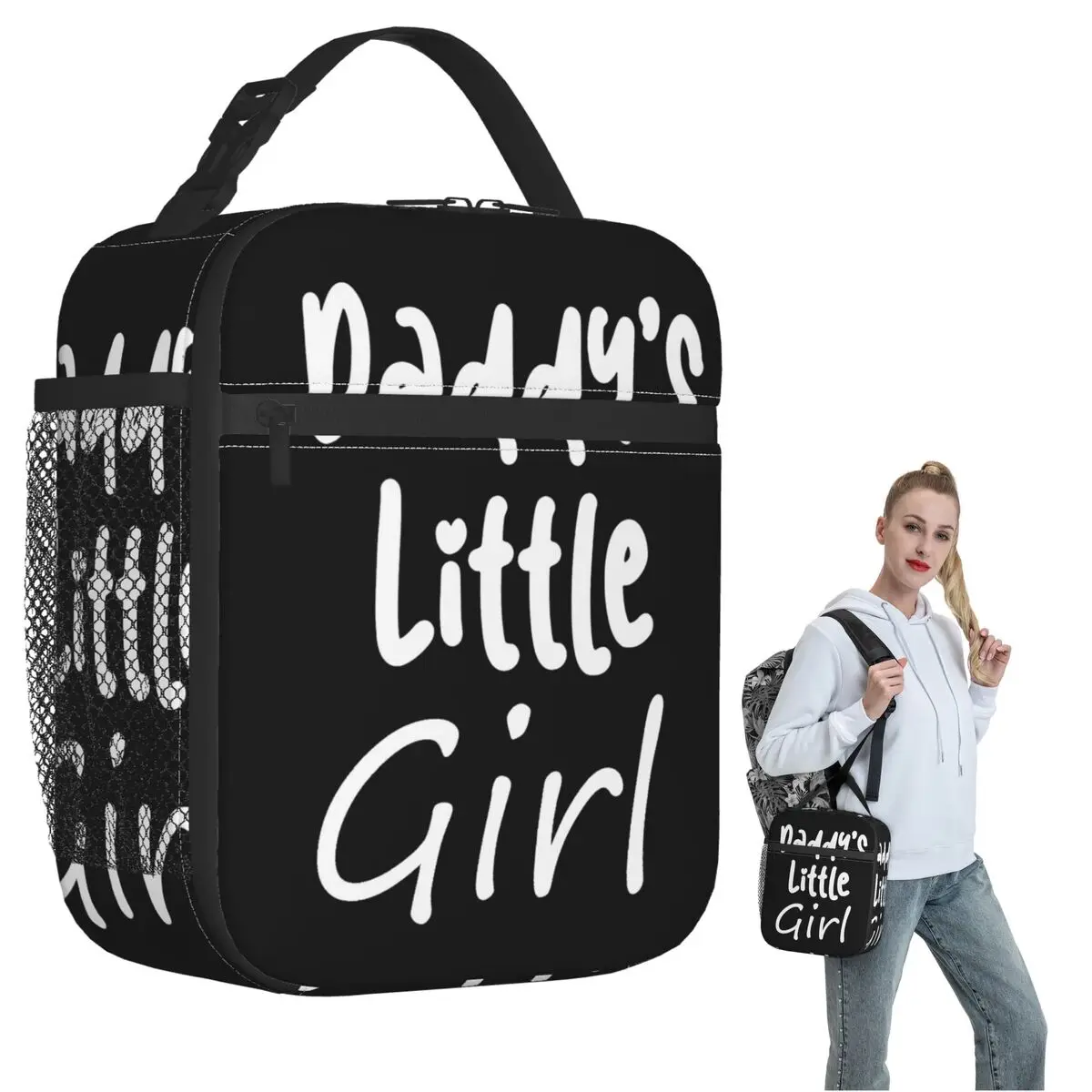 Изолированная сумка для обеда Daddy's Little Girl для женщин и детей, герметичные коробки для еды, термосумка для обеда
Изолированная сумка для обеда Daddy's Little Girl для женщин и детей, герметичные коробки для еды, термосумка для обеда