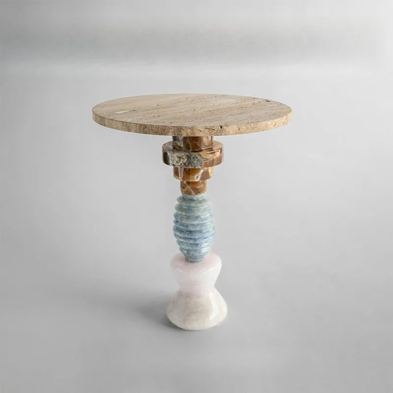 Nordic creative natural marble art small side table designer living room sofa side table
Nordic creative natural marble art small side table designer living room sofa side table