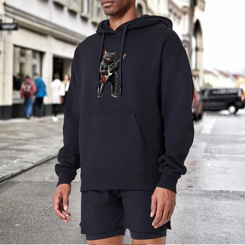 Cat Playing Guitar Kawaii Cartoon Cat Print Men Hoodies Harajuku Male Spring Long Sleeve Tops Streetwear Man Sweatshirts Clothes
Cat Playing Guitar Kawaii Cartoon Cat Print Men Hoodies Harajuku Male Spring Long Sleeve Tops Streetwear Man Sweatshirts Clothes