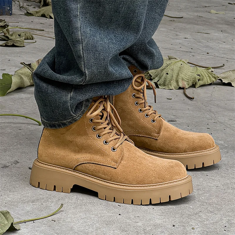 big size mens casual platform boots lace-up cow suede leather shoes cowboy high boot party banquet dress cool motorcycle botas
big size mens casual platform boots lace-up cow suede leather shoes cowboy high boot party banquet dress cool motorcycle botas