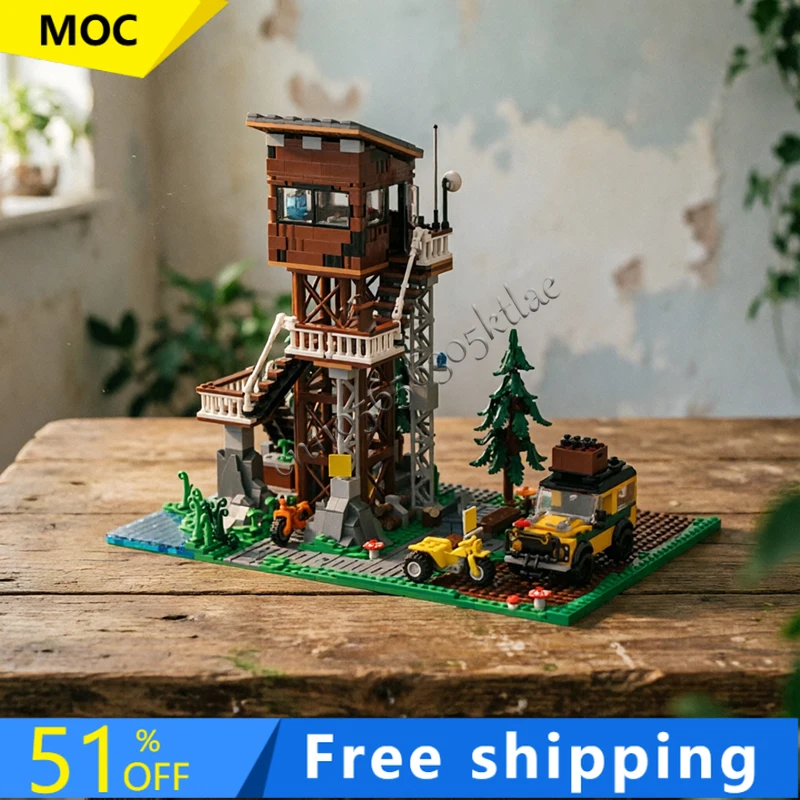 1652PCS MOC City Street Views Modular The Forest Ranger's Watchtower Building Blocks Educational Assembly Kid Toy Birthday Gift
1652PCS MOC City Street Views Modular The Forest Ranger's Watchtower Building Blocks Educational Assembly Kid Toy Birthday Gift