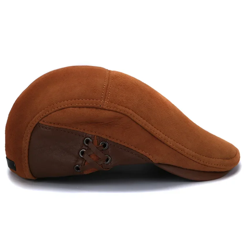 New 2024 Fashion European Style Genuine Leather Caps Beret Man Casual Sheepskin Suede Black/Brown Fitted Duckbill Hats Male
New 2024 Fashion European Style Genuine Leather Caps Beret Man Casual Sheepskin Suede Black/Brown Fitted Duckbill Hats Male