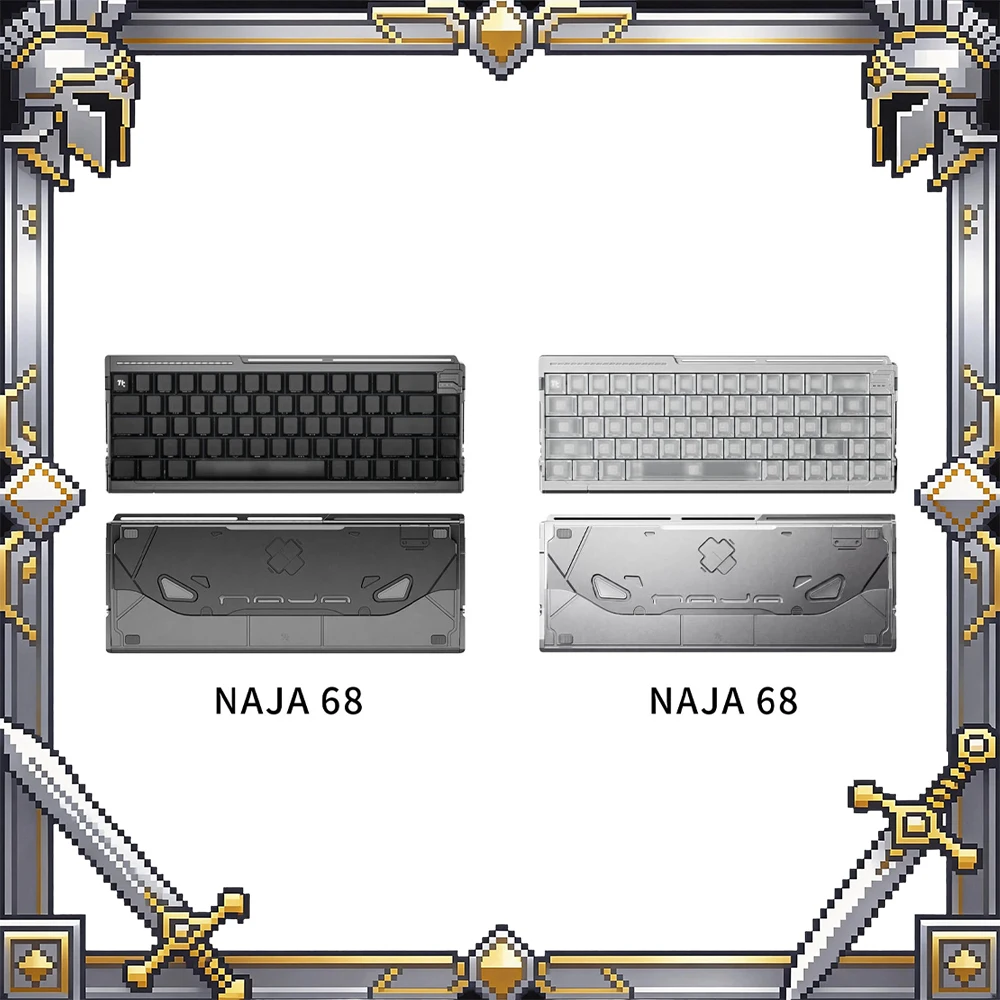 TickType NAJA68 Magnetic Switch Mechanical Keyboard Wired 8000Hz 0.005mmRT Aluminium Alloy Gaming Keyboard PC Accessories
TickType NAJA68 Magnetic Switch Mechanical Keyboard Wired 8000Hz 0.005mmRT Aluminium Alloy Gaming Keyboard PC Accessories